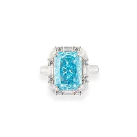 Radiant Aquamarine Ring
