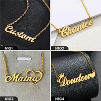 Personalized Single Word Necklace