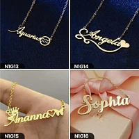 Personalized Single Word Necklace