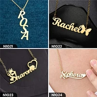 Personalized Single Word Necklace