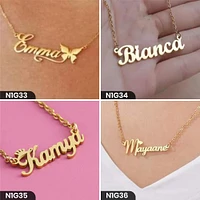 Personalized Single Word Necklace