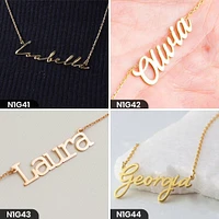 Personalized Single Word Necklace