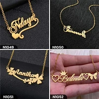 Personalized Single Word Necklace