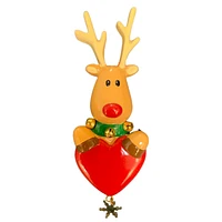 Reindeer Hugging Heart Ornament