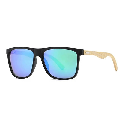 Polarized Bamboo (Square Frame) Sunglasses