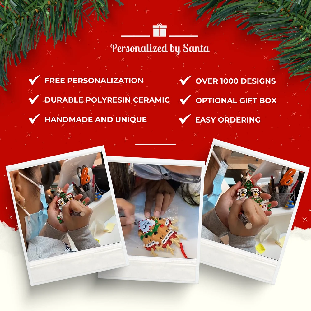 Hot Chocolate Family of 3 Ornament