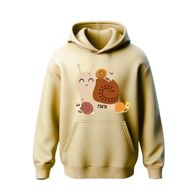 Mama Snail Personalized Hoodie