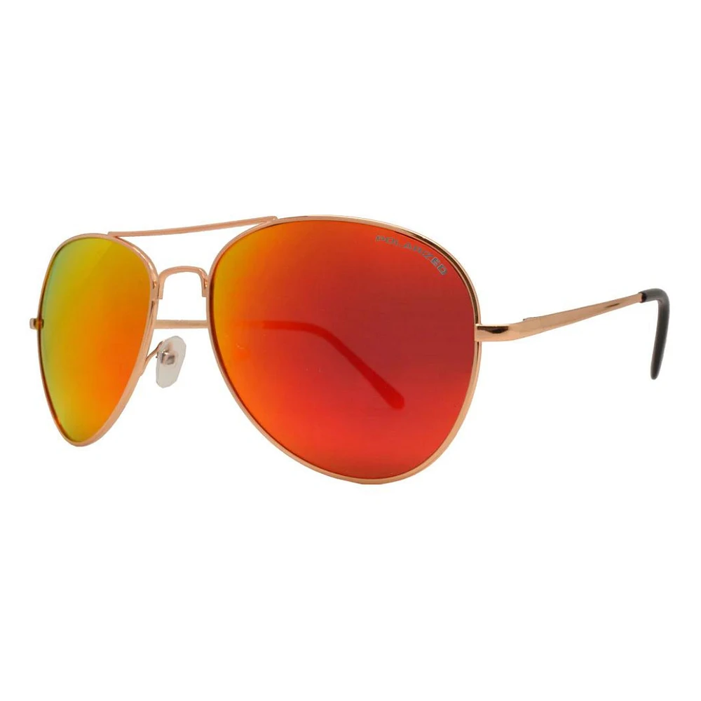 Polarized Aviator (Pilot) Mirror Lens Sunglasses