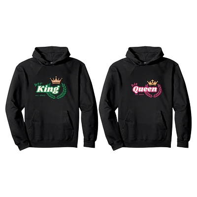 Her King and His Queen Couple Hoodie