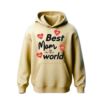 Best Mom the World Personalized Hoodie