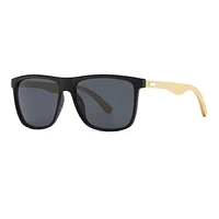 Polarized Bamboo (Square Frame) Sunglasses