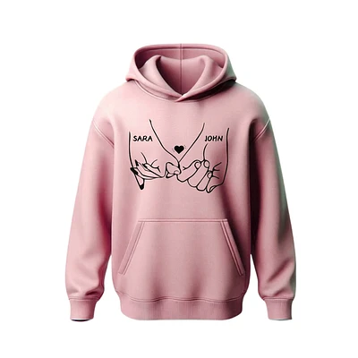 Holding Hands Couple Hoodie