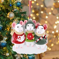 Mouse Family of 3 Ornament