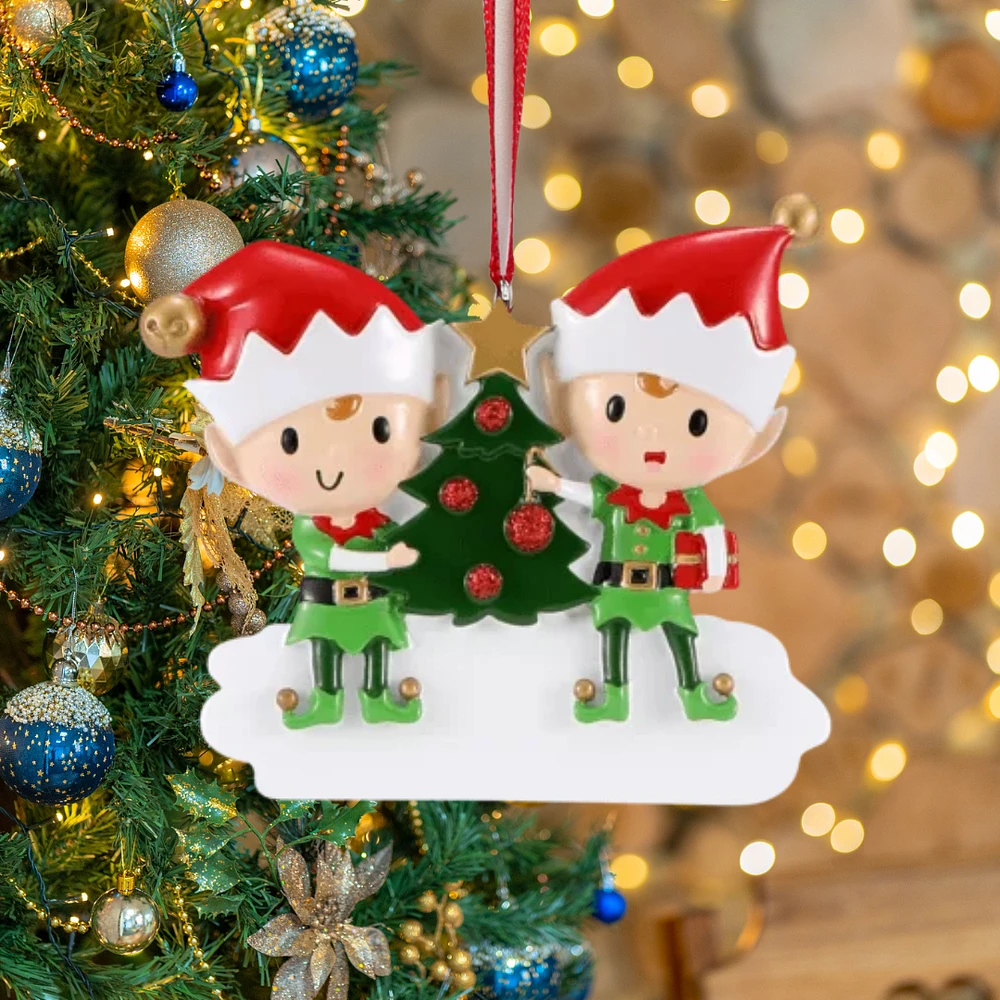 Elves Couple Ornament