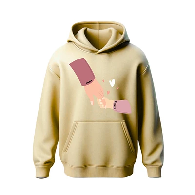 Mama Holding Hands Personalized Hoodie