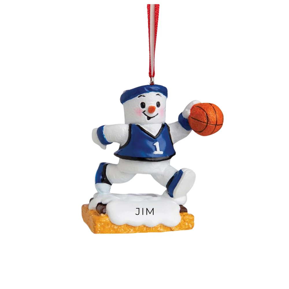 Basketball Snowman Ornament