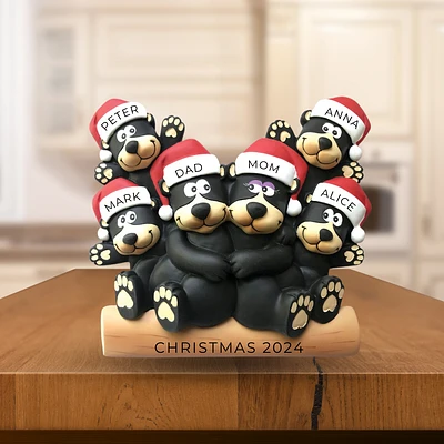 Black Bear Family of - Table Topper Stand Decoration