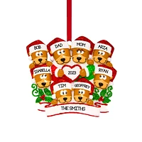 Brown Bear Family of 8 Ornament