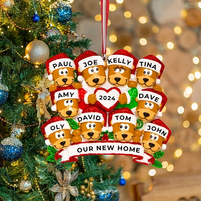 Brown Bear Family of 10 Ornament