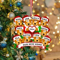 Brown Bear Family of 10 Ornament