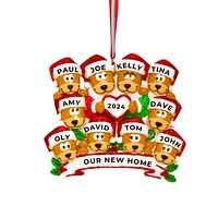 Brown Bear Family of 10 Ornament