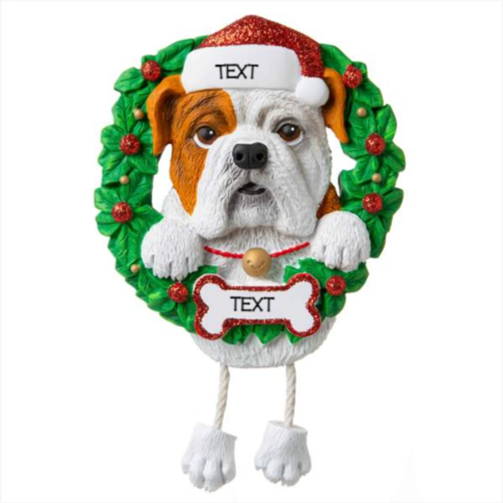 Bulldog Dog Ornament