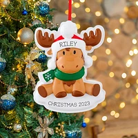 Christmas Moose Ornament