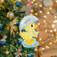 Cutesy Duck (Pink & Blue) Ornament