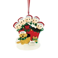 Doghouse Family of 5 Ornament