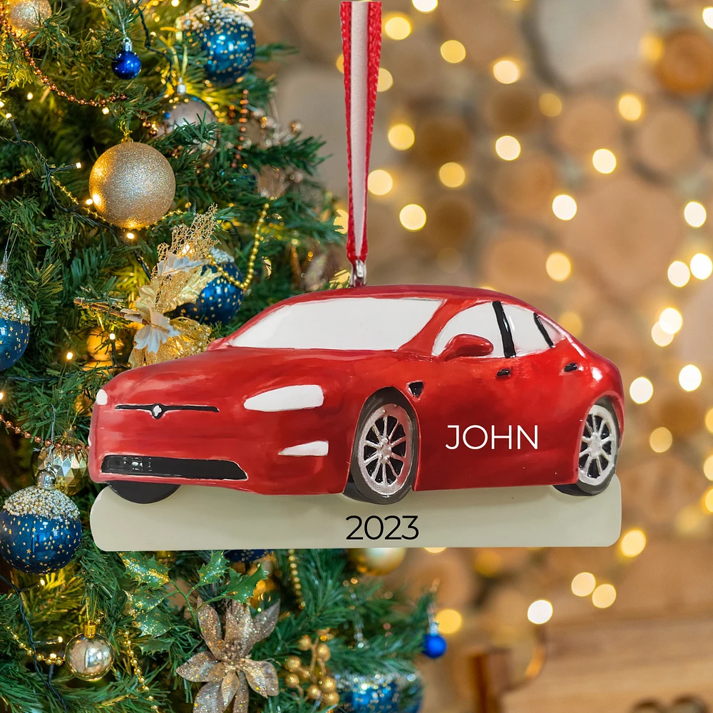 Electric Car Ornament