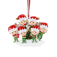 Elves Family of 6 Ornament