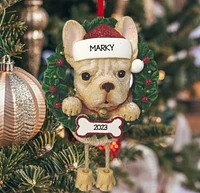 FRENCH Bulldog Dog Ornament