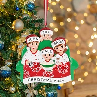 Family of 4 Movie Night Ornament