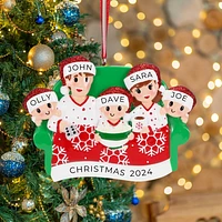 Family of 5 Movie Night Ornament
