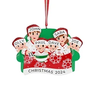 Family of 6 Movie Night Ornament