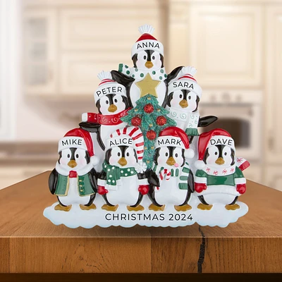 Winter Family of 7 Table Topper