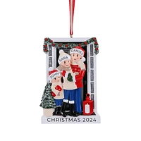 Farm House Family of 3 Ornament