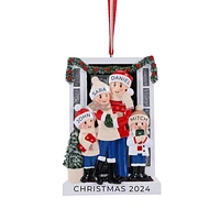 Farm House Family of 4 Ornament