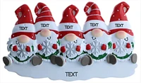 Gnome Family of 5 Ornament