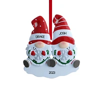 Gnome Couple Ornament