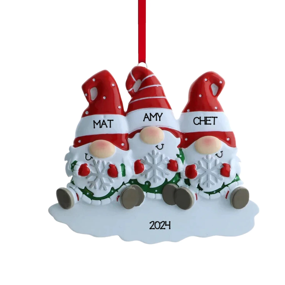 Gnome Family of 3 Ornament