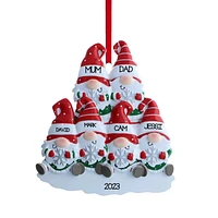 Gnome Family of 6 Ornament