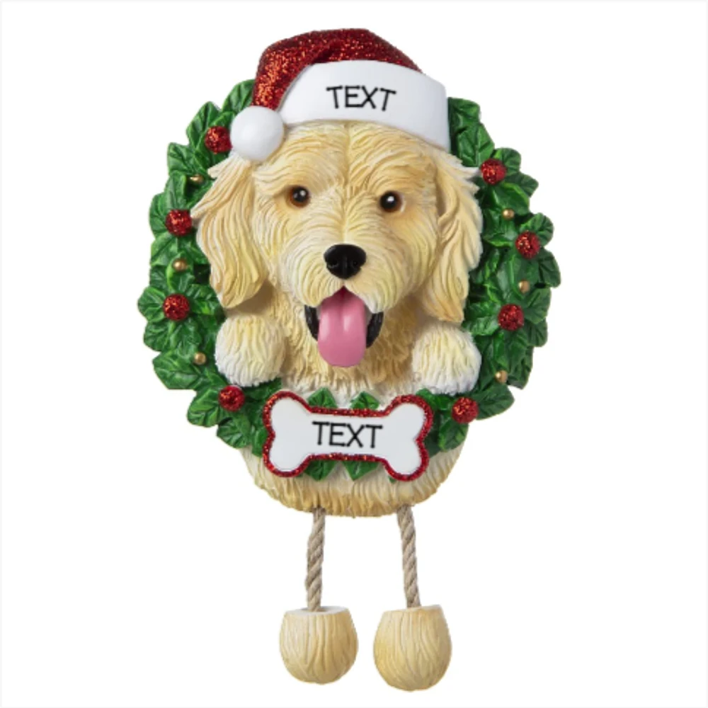 Golden Doodle Dog Ornament