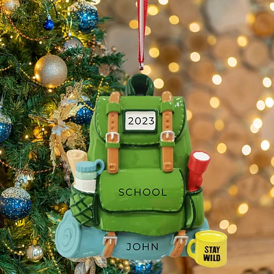 Hiking Backpack "Stay Wild" Ornament