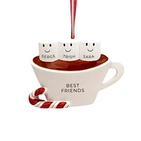 Hot Chocolate Family of 3 Ornament