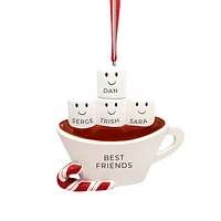 Hot Chocolate Family of 4 Ornament