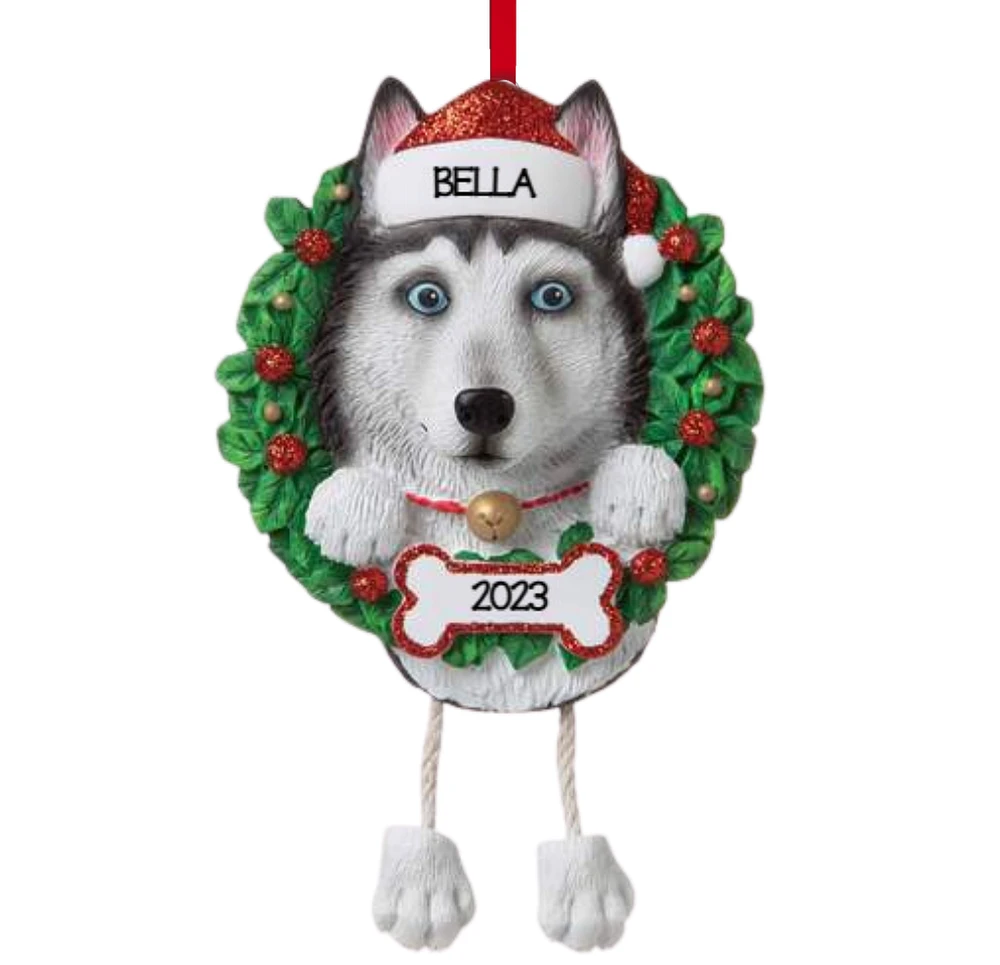 Husky Dog Ornament