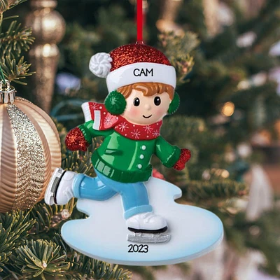 Ice Skating Boy Ornament