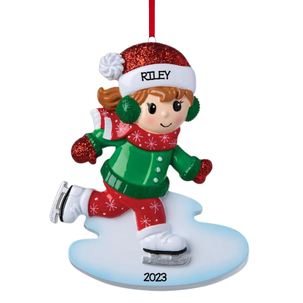 Ice Skating Girl Ornament