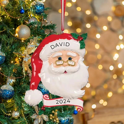 Jolly Santa Ornament